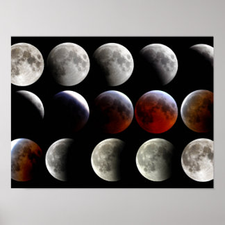 Poster Phases de lune