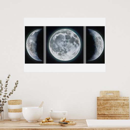 Poster Phases de lune (Cuisine)