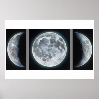 Poster Phases de lune