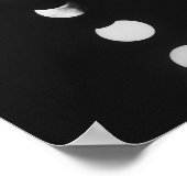 Poster Phases de lune et Eclipse en noir et blanc photo (Coin)