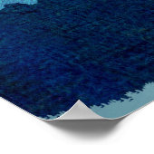 Poster Phases de lune rose Paysage (Coin)