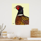 Poster Pheasant : Tête de Ringneck (Cuisine)