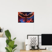 Poster Phénix de feu : Renaissance dans les flammes rouge (Bureau à domicile)