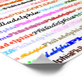 Poster Philadelphia Text Design II (Coin)