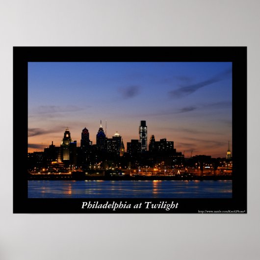 Poster Philadelphia Twilight (Voorkant)
