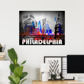 Poster Philadelphie (Bureau à domicile)