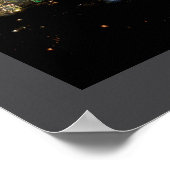 Poster Philadelphie à l'affiche de nuit (Coin)