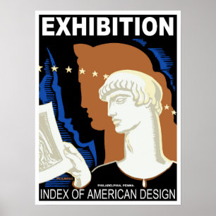Poster Philadelphie American Design