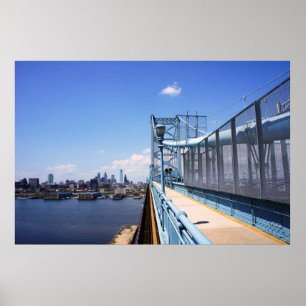 Poster Philadelphie au-dessus du pont