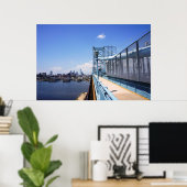 Poster Philadelphie au-dessus du pont (Bureau à domicile)