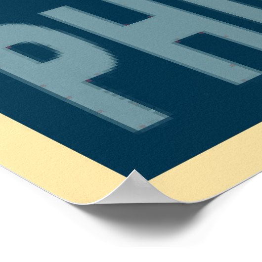 Poster Philadelphie bleu (Coin)