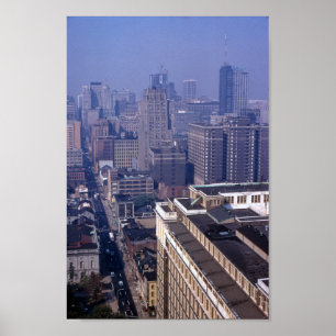 Poster Philadelphie Centre historique Ville Ben Franklin