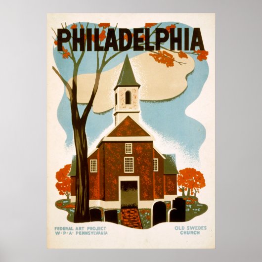 Poster Philadelphie - États-Unis (Devant)
