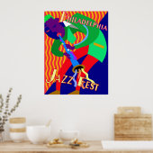 Poster Philadelphie Jazz Fest (Cuisine)