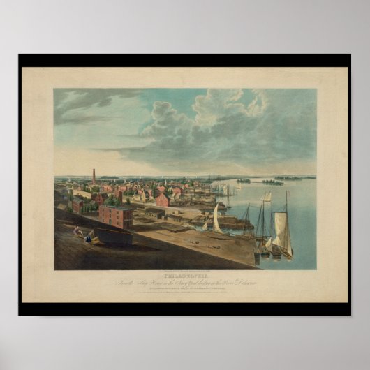 Poster Philadelphie Navy Yard Ship House PA Imprimer (Devant)