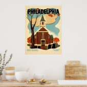 Poster Philadelphie Old Swedes Church - WPA (Cuisine)