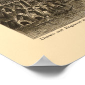 Poster Philadelphie, PA Carte panoramique - 1872 (Coin)