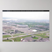 Poster Philadelphie PA Veterans Stadium Vue aérienne (Devant)