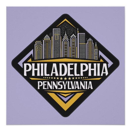 Poster Philadelphie Pennsylvanie (Devant)