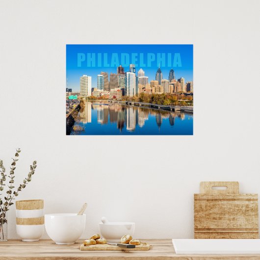 Poster Philadelphie Pennsylvanie (Cuisine)