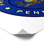 Poster Philadelphie Pennsylvanie (Coin)
