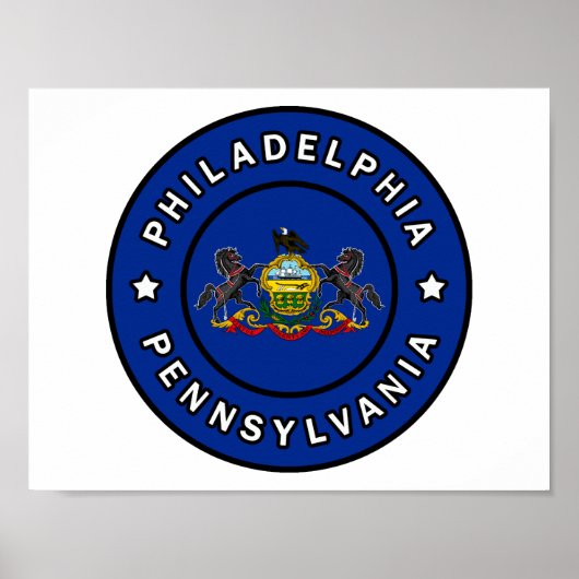Poster Philadelphie Pennsylvanie (Devant)