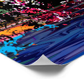 Poster Philadelphie, Pennsylvanie en graffiti (Coin)