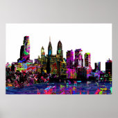 Poster Philadelphie, Pennsylvanie en graffiti (Devant)