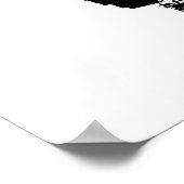 Poster Philadelphie, Pennsylvanie en noir et blanc (Coin)