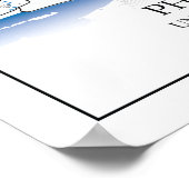 Poster Philadelphie Pennsylvanie USA Travel City Map (Coin)