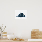 Poster Philadelphie, Pennsylvanie | Ville monochromatique (Cuisine)