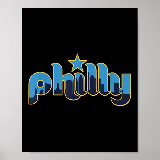 Poster Philadelphie Philly - Throwback Design - Clic (Devant)