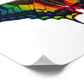 Poster Philadelphie Rainbow Pride Flag Swallowtail (Coin)