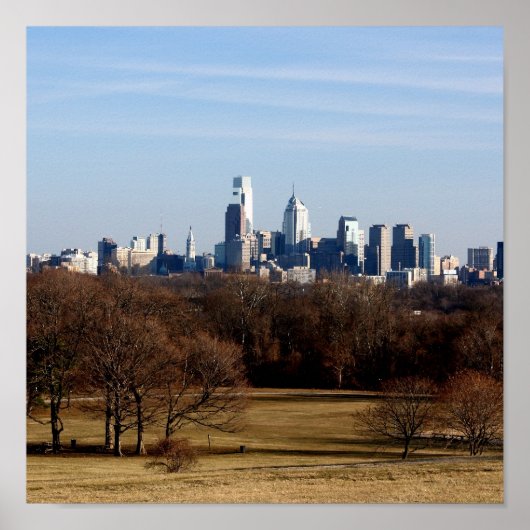 Poster Philadelphie Skyline (Devant)