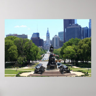Poster Philadelphie Skyline