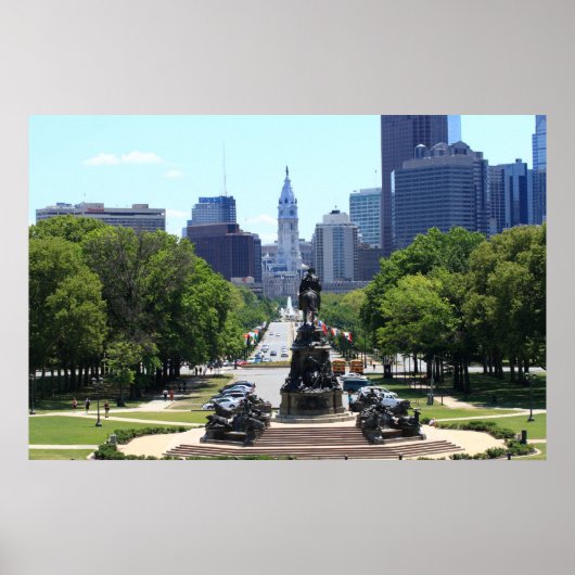 Poster Philadelphie Skyline (Devant)