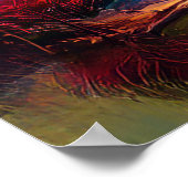 Poster Philadelphie Skyline Art urbain coloré (Coin)