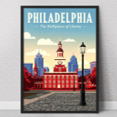 Poster Philadelphie vintage
