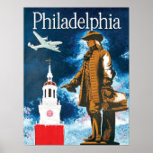 Poster Philadephia, monument et tour (Devant)
