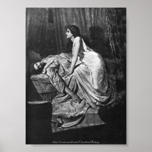 Poster Philip Burne-Jones - The Vampire, 1897 (Devant)