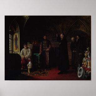 Poster Philip de Moscou métropolitain avec Tsar Ivan