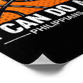 Poster Philipans 4 13 I Can Do All Things Christian Baske (Coin)