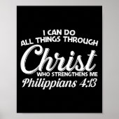 Poster Philipans 4 13 I Can Do All Things Through Christ  (Devant)