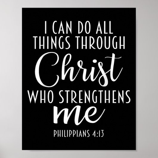 Poster Philipans 4_13 Jesus _ I Can Do All Things Through (Devant)