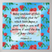 Poster Philippiens 1:6 (Devant)