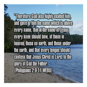 Poster Philippiens 2:9-11 WEBU