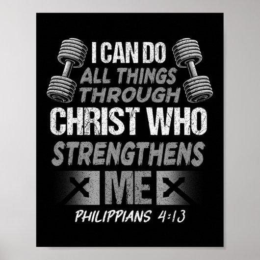 Poster Philippiens 413 Christian Jesus Bodybuilding Peser (Devant)