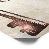 Poster Philippiens 4:12 Typographie chrétienne Bible Art (Coin)