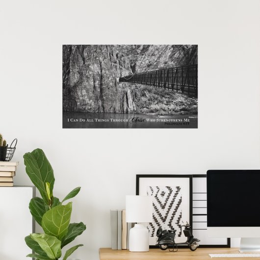 Poster Philippiens 4:13 (Bureau à domicile)