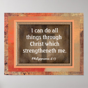 Poster Philippiens 4:13 Art Print